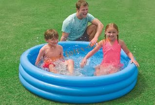 Дитячий надувний басейн Intex 59416 «Кристал» (Ø114 см, ↑25 см, об'єм: 156 л, ненадувне дно, серія: Small Pools) фото 5