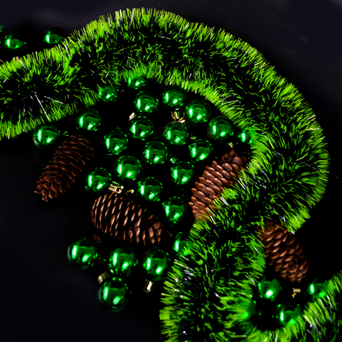 Ялинкові кульки 3см "Глянець" 200шт/уп Stenson 9191GR-3 фото 2