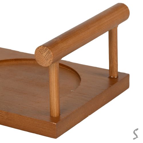 Банка на бамбуковій підставці 3пр/наб 280мл Stenson R37332 фото 5