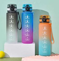 Пляшка для води C 76397 3 види, 650 мл, пластикова, ремінець, в пакеті, ВИДАЄТЬСЯ ТІЛЬКИ МІКС ВИДІВ