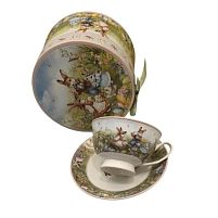 Чашка з блюдцем великодня "Easter Tale" 2пр/наб 180мл/14см Stenson R40720