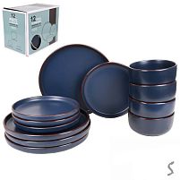 Набір столового посуду 12пр/наб (тарілка 26+19см, супниця 16.5см) Stenson MC5579-1