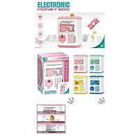 Сейф 227-10 пароль, імітація сканування відбитка, звук, підсвічування, озвучування англійською мовою, автоматичний приймач грошей, у коробці, ВИД