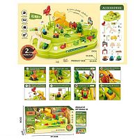 Трек JP 588-1 “Дино парк”, 3 машинки, механічний принцип керування, в коробці