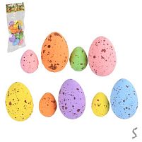 Декор великодній "Easter eggs" 15пр/наб 4*6/2.5*3.5см Stenson R40467