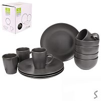 Набір столового посуду 12пр/наб (тарілка 26см, супниця 16.5см, чашка 420мл) Stenson MC5583-4