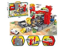 Парковка SY 9944 машинки, тварини, наліпки, в коробці