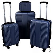 Валіза пластик 14/20/24/28" 4шт/наб Stenson R37248-BL