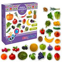 Набір магнітів ML4031-15 EN "Fruits and vegetables" "Magdum", англ. мова, в коробці