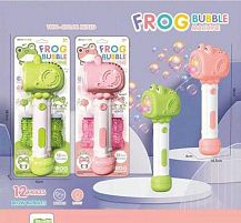 Установка з мильними бульбашками 313-1 2 кольори, підсвічування, автоматичний принцип, висота 29см, 12 отворів, 2 пляшечки з мильним розчином,