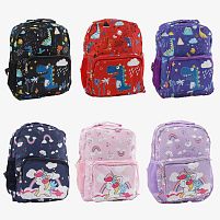 Рюкзак C 60613 розмір - 23.5х10х30 см, 1 відділення, 3 кишені, на блискавці, в пакеті, ВИДАЄТЬСЯ ТІЛЬКИ МІКС ВИДІВ