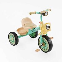 Велосипед дитячий триколісний Best Trike BS-33461 (колеса: переднє Ø10"/задні Ø8"/гума, рама метал, два кошика, фара з музикою, до 25 кг)