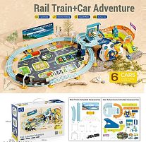 Трек T 933 A звук, музика, залізниця, парковка, машинки, потяг, кермо, аксесуари, в коробці