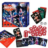 Настільна гра “Мафія великого міста” 69415 "4FUN Game Club", 84 картки, 2 гральні кубики, 50 фішок, інструкція, в коробці