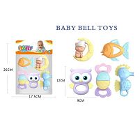 Набір брязкалець 508-108 5 штук, прорізувач, в пакеті