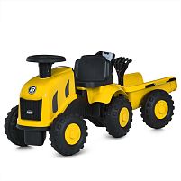 Каталка-толокар Bambi Racer M 6154-6 (трактор з причепом, граблі, лопатка, колеса: пластик, 90*32*35,5 см, жовтий, до 20 кг)