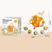 Брязкальце QQ 001 пальчикові ігри, тріскачка, пискавка, спінер, ключик, в коробці