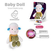 Нічник MBQ 665-1 вбудований акумулятор, USB Type-C кабель, підсвічування, мелодії, нічник, таймер вимкнення, регулювання гучності, в коробці