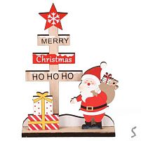 Декор новорічний "HO-HO-HO" 12*17см Stenson R33775