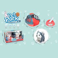 Улюбленець RA 001-12 “Собачка”, ходить, звуки, переноска, аксесуари, на батарейках, в коробці