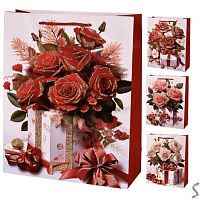 Пакет подарунковий паперовий S "Flowers" 18*23*10см Stenson R98415-S