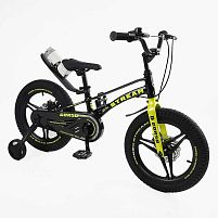 Велосипед дитячий двоколісний Corso SM-75410 «Stream» (колеса Ø16", рама: сталь, додаткові колеса, гальма: задне ножне, переднє ободне механічне)