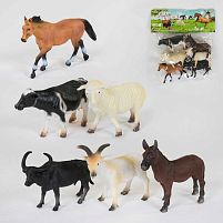 Набір домашніх тварин А 261 6 сільськогосподарських тварин, в пакеті