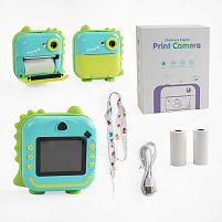 Фотоапарат-принтер C 68253 type-C, роз’єм для SD карти, фото, відео, гри, 3 рулони термопаперу, в коробці