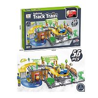 Трек 899-6 57 деталей, локомотив, в коробці