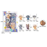 Набір пискавок YR 801 B6 6 фігурок, гумові, в коробці