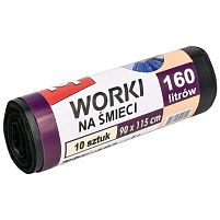 Пакети для сміття надміцні TOP PACK 160л 10шт/уп 90*115см Stenson TP4-103-4