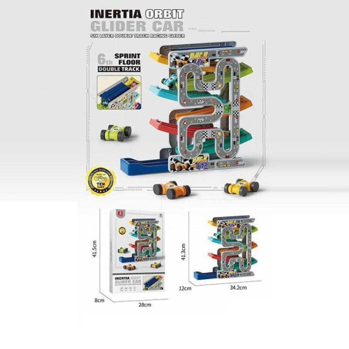 Трек 9908 6 рівнів, 10 машинок, в коробці