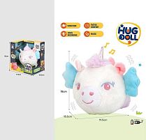 М’яка інтерактивна іграшка 988-74 3 режими роботи, мелодії, повторюшка, вібрує, вбудований акумулятор, Type-C, в коробці