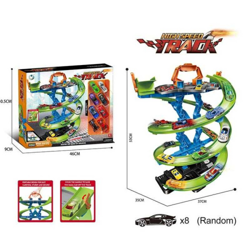 Трек 011-97 8 металопластикових машинок, в коробці