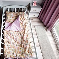 Змінний комплект постільної білизни "Ведмежа" 68624 тканина ФЛАНЕЛЬ, розмір 120*60 см, "Bimbo"