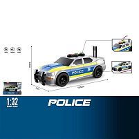 Машинка WY 1150 B "Поліція", звук, підсвічування, масштаб 1:32, інерція, в коробці