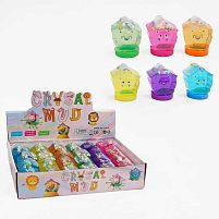 Лизун C 68856 ЦІНА ЗА 24 ШТУКИ В БЛОЦІ, глітер, в коробці