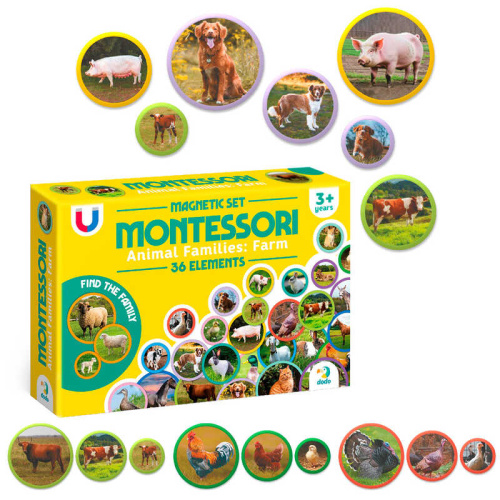 Магнітний набір Монтесорі «Родини тварин: ферма» 200271 "Dodo"