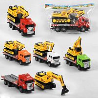 Трейлер 413 4 кольори, інерція, екскаватор, у пакеті, ВИДАЄТЬСЯ ТІЛЬКИ МІКС ВИДІВ