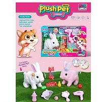 Улюбленець MC 1029 "Кролик", ходить, характерні звуки, рухає вушками й мордочкою, поїлка, гребінець, фен, пляшечка, в коробці