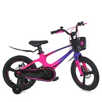 Велосипед дитячий двоколісний Profi MB 141020-8 (колеса Ø14"/гума, рама: магній, додаткові колеса, гальмо ручне, до 40 кг)