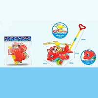 Каталка 0395 дзвіночок, рухомі елементи, 22х22х50.3 см, в пакеті