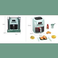 Мультиварка A 1012-2 на батарейках, підсвітка, звук, імітація роботи мультиварки, набір продуктів, в коробці