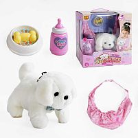 Цуценя з аксесуарами 933-90 E звук серцебиття, сумка-переноска, пляшечка, миска, в коробці