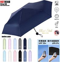 Парасолька C 74901 механічна, d=90 см, довжина у складеному вигляді: 17 см, 6 спиць, захист від сонця, чохол, в пакеті, ВИДАЄТЬСЯ ТІЛЬКИ МІКС