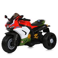 Електромотоцикл дитячий триколісний Bambi Racer M 6220ELR-3-5 (колеса: Ø9.8"/EVA, акк. 12V/4,5Ah, мотор: 2*12V/35W, до 7 км/г, до 25 кг)