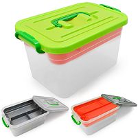 Ящик універсальний "Прозорий" зі знімною полицею 6.3л 19*27.5*16см Stenson PB-461