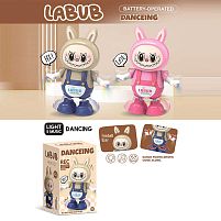 Музичний герой 8899-311 2 кольори, підсвічування, пісенька, танцює, 2 режими, висота 22 см, в коробці