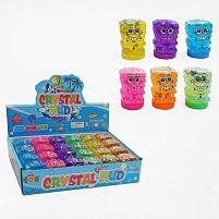 Лизун C 68860 ЦІНА ЗА 24 ШТУКИ В БЛОЦІ, глітер, пінопластові кульки, в коробці