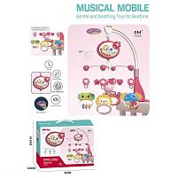 Музична карусель 648 A-67 підсвічування, проєктор, колискові, таймер, озвучування англійською мовою, брязкальця, в коробці